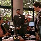 Rizwan Manji, Anisha Nagarajan, and Ben Rappaport in Outsourced (2010)