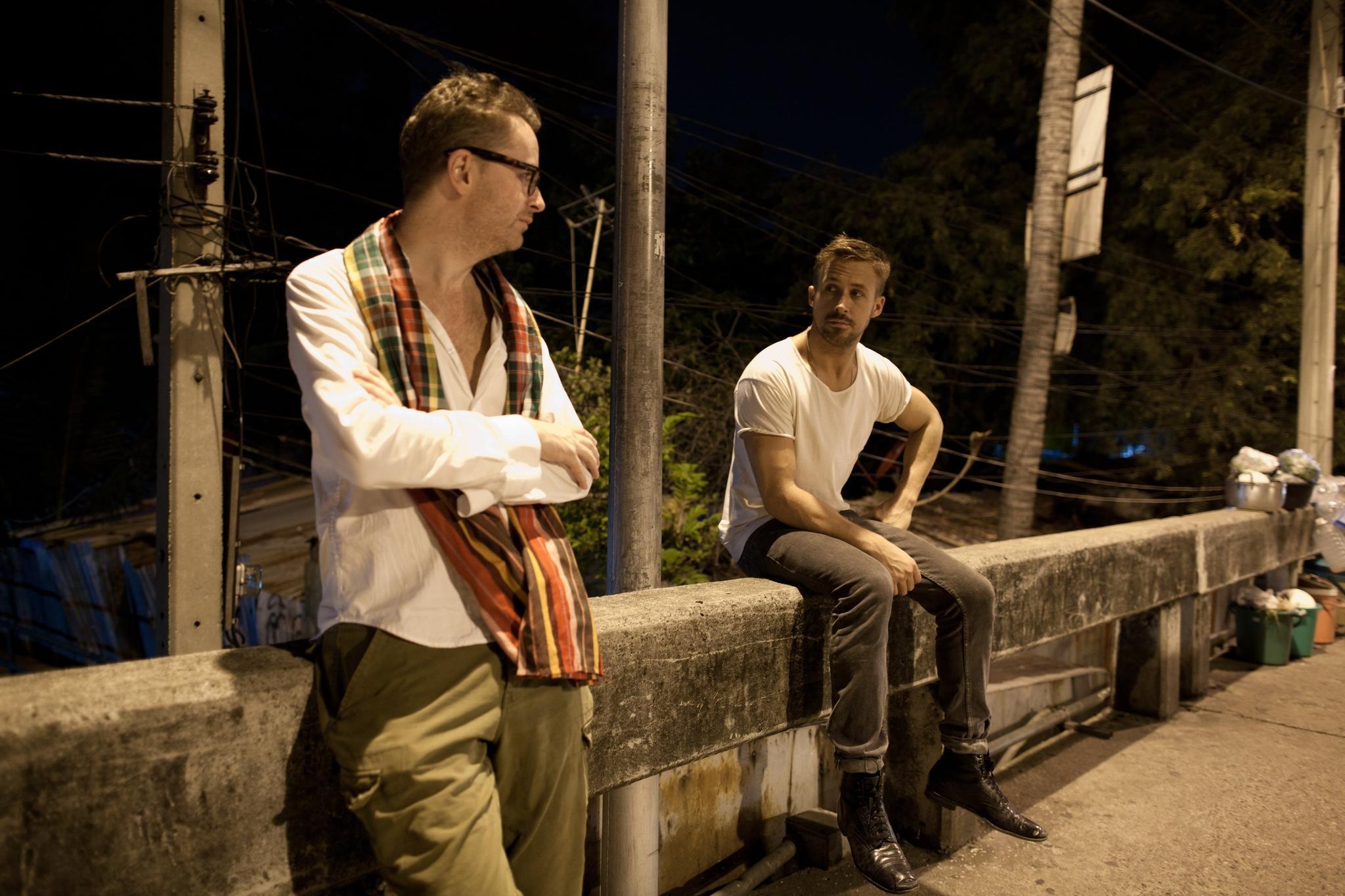 Ryan Gosling and Nicolas Winding Refn in Only God Forgives (2013)