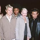 Gwen Stefani, Adrian Young, Tony Kanal, Tom Dumont, No Doubt, and Gabrial McNair at an event for Clubland (1999)