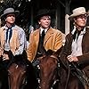 Randolph Scott, Robert Young, and Dean Jagger in Western Union (1941)