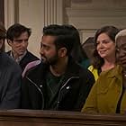 Tony Revolori, Gabe Fonseca, Pete Holmes, Lacretta, and Kapil Talwalkar in Night Court (2023)