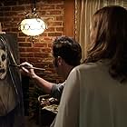 Bonnie Aarons, Vera Farmiga, and Patrick Wilson in The Conjuring 2 (2016)