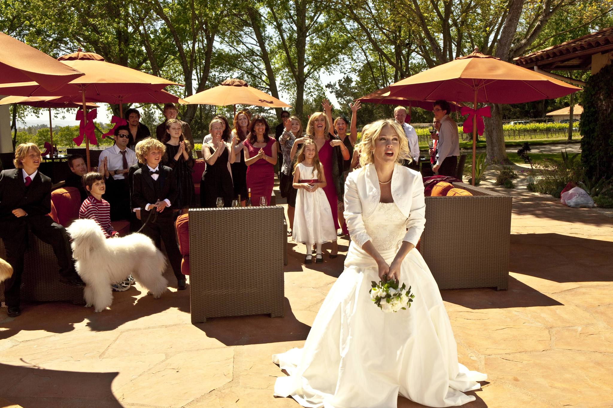 Jennie Garth, Catherine Hicks, Conrad Bluth, and Riley Thomas Stewart in A Christmas Wedding Tail (2011)