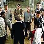 Brad Pitt, George Clooney, Don Cheadle, Matt Damon, Casey Affleck, Elliott Gould, Scott Caan, Eddie Izzard, Eddie Jemison, and Shaobo Qin in Ocean's Twelve (2004)