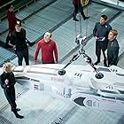 Simon Pegg, Karl Urban, Alice Eve, and Chris Pine in Star Trek Into Darkness (2013)