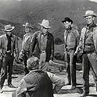 Spencer Tracy, Robert Wagner, Richard Widmark, Robert Burton, Earl Holliman, and Hugh O'Brian in Broken Lance (1954)