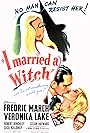 Veronica Lake and Fredric March in I Married a Witch (1942)