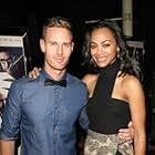 Christopher Landon and Zoe Saldana at an event for Burning Palms (2010)