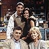 Courteney Cox, Elliott Gould, David Schwimmer, and Christina Pickles in Friends (1994)