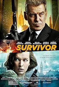 Pierce Brosnan and Milla Jovovich in Survivor (2015)