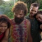 Colby Donaldson, Rupert Boneham, Sandra Diaz-Twine, and Parvati Shallow in Survivor (2000)