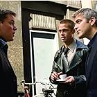 Brad Pitt, George Clooney, and Matt Damon in Ocean's Twelve (2004)