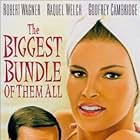 Raquel Welch, Vittorio De Sica, and Robert Wagner in The Biggest Bundle of Them All (1968)