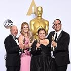 Steve Golin, Michael Sugar, Blye Pagon Faust, and Nicole Rocklin at an event for The Oscars (2016)