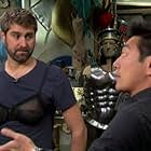 Grant Imahara and Tory Belleci in MythBusters (2003)