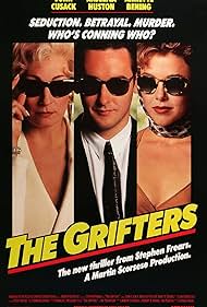 John Cusack, Annette Bening, and Anjelica Huston in The Grifters (1990)