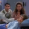 David Schwimmer, Anita Barone, Jessica Hecht, and Joan Pringle in Friends (1994)