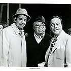 Jack Lemmon, Walter Matthau, and Billy Wilder in The Front Page (1974)