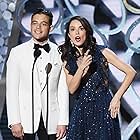 Abigail Spencer and Rami Malek at an event for The 68th Primetime Emmy Awards (2016)