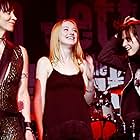 Joan Jett, Dakota Fanning, Kristen Stewart, and The Runaways in The Runaways (2010)