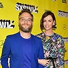 Charlize Theron and Seth Rogen at an event for Long Shot (2019)
