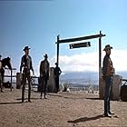 Anthony Quinn, Brad Dexter, Earl Holliman, Brian G. Hutton, and Bing Russell in Last Train from Gun Hill (1959)