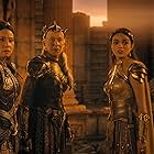 Helen Mirren, Lucy Liu, and Rachel Zegler in Shazam! Fury of the Gods (2023)