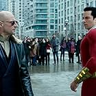 Mark Strong and Zachary Levi in Shazam! (2019)