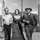 Alan Ladd, Ernest Borgnine, and Katy Jurado in The Badlanders (1958)