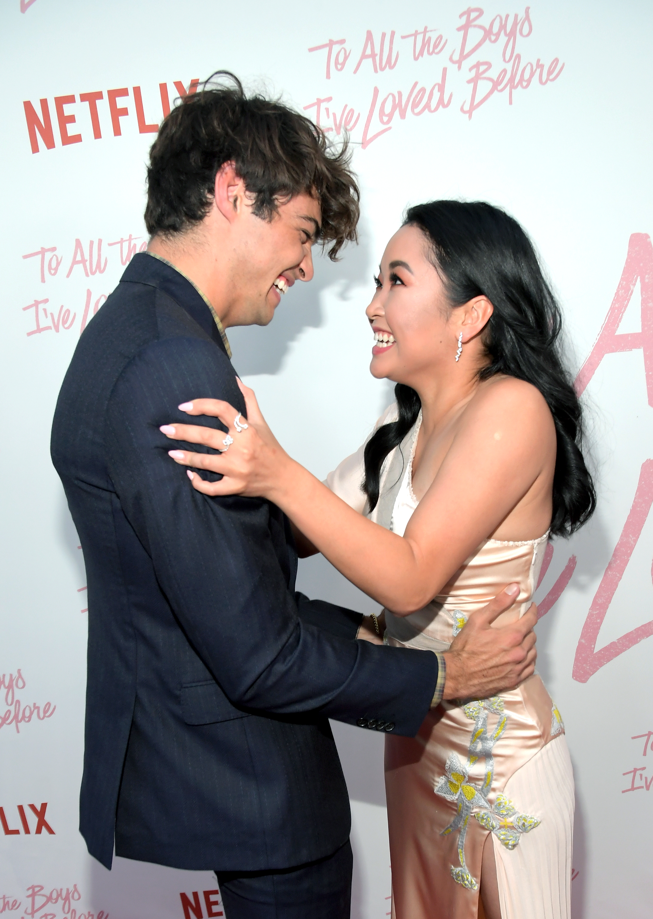 Noah Centineo and Lana Condor at an event for To All the Boys I've Loved Before (2018)