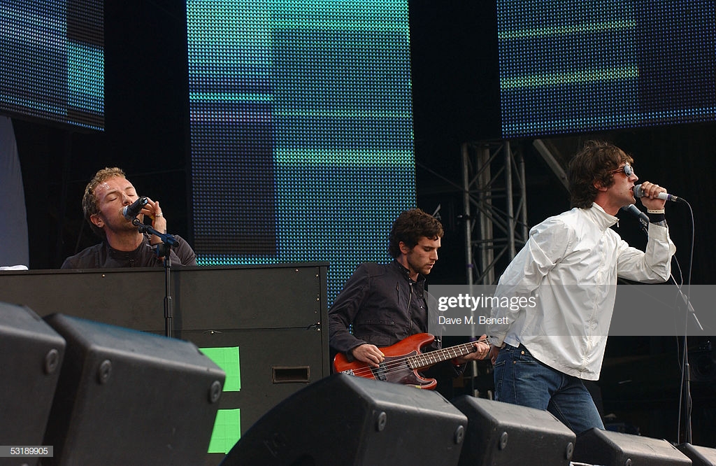 Coldplay and Richard Ashcroft in Live 8 (2005)