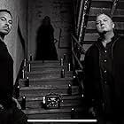 Jeff Adkins, left, and Todd Bonner, right, at the former Lapeer County Poor Farm in Lapeer, Michigan.