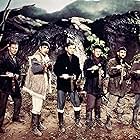 David Niven, Gregory Peck, Anthony Quinn, Stanley Baker, James Darren, and Anthony Quayle in The Guns of Navarone (1961)