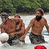 Rupert Boneham, James Thomas Jr., and Russell Hantz in Survivor (2000)