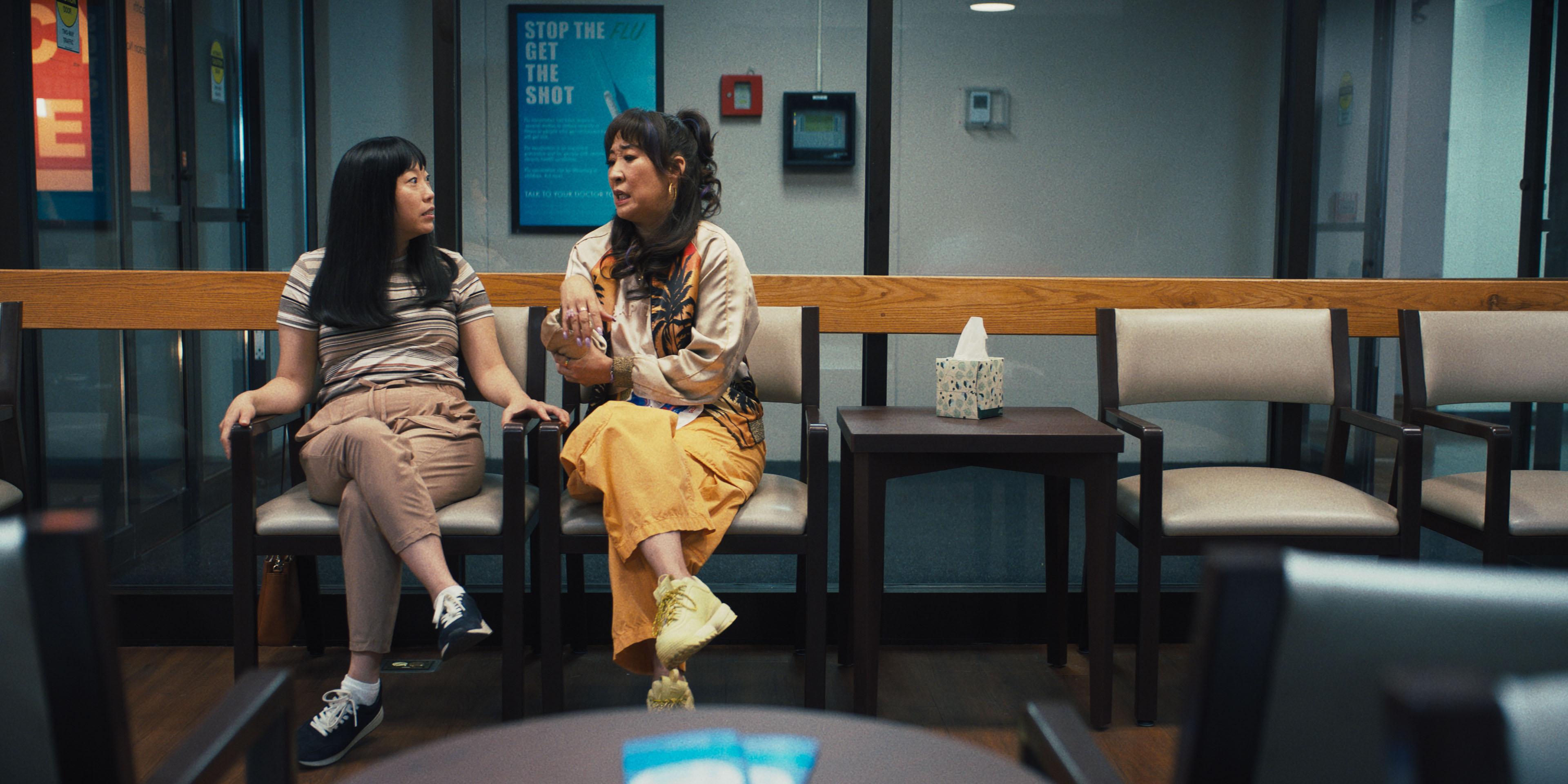 Sandra Oh and Awkwafina in Quiz Lady (2023)