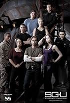 Robert Carlyle, Lou Diamond Phillips, Ming-Na Wen, Louis Ferreira, Alaina Huffman, Jamil Walker Smith, Elyse Levesque, Brian J. Smith, and David Blue in Stargate Universe (2009)