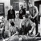 Spencer Tracy, Richard Widmark, Earl Holliman, Katy Jurado, and Hugh O'Brian in Broken Lance (1954)