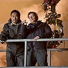 Ken Watanabe and Gareth Edwards in Godzilla (2014)