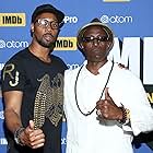 Wesley Snipes and RZA at an event for Cut Throat City (2020)