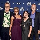 Chris Buck, Alan Tudyk, Fawn Veerasunthorn, and Ariana DeBose at an event for Wish (2023)