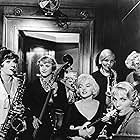 Marilyn Monroe, Tony Curtis, and Jack Lemmon in Some Like It Hot (1959)