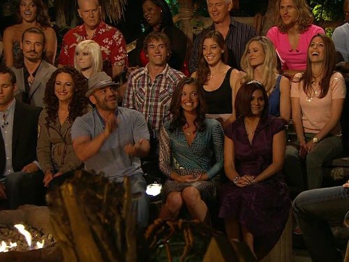 Colby Donaldson, Jerri Manthey, Sandra Diaz-Twine, Tom Westman, Amanda Kimmel, Cirie Fields, Candice Cody, Parvati Shallow, Benjamin Wade, James Thomas Jr., Tyson Apostol, and Russell Hantz in Survivor (2000)