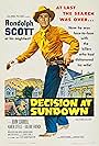 Randolph Scott and Karen Steele in Decision at Sundown (1957)