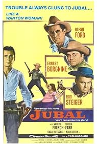 Ernest Borgnine, Glenn Ford, Rod Steiger, and Valerie French in Jubal (1956)