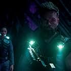 Wes Chatham and Jess Salgueiro in The Expanse (2015)