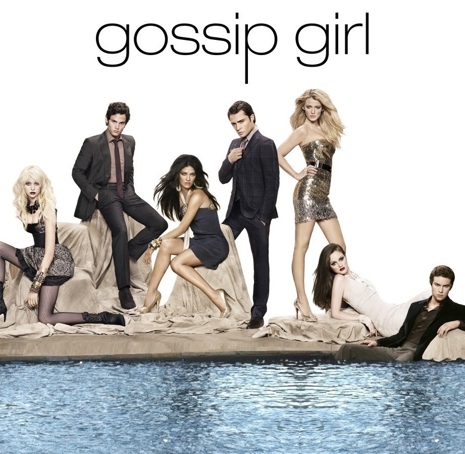 Penn Badgley, Blake Lively, Taylor Momsen, Leighton Meester, Jessica Szohr, Chace Crawford, and Ed Westwick in Gossip Girl (2007)