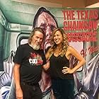 Edwin Neal with beautiful actress Heidi James at the Cult Classic Convention. Oct 2017