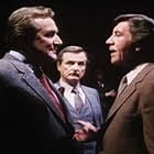 Patrick Macnee, William Daniels, Lawrence Pressman, and Robert Preston in Rehearsal for Murder (1982)