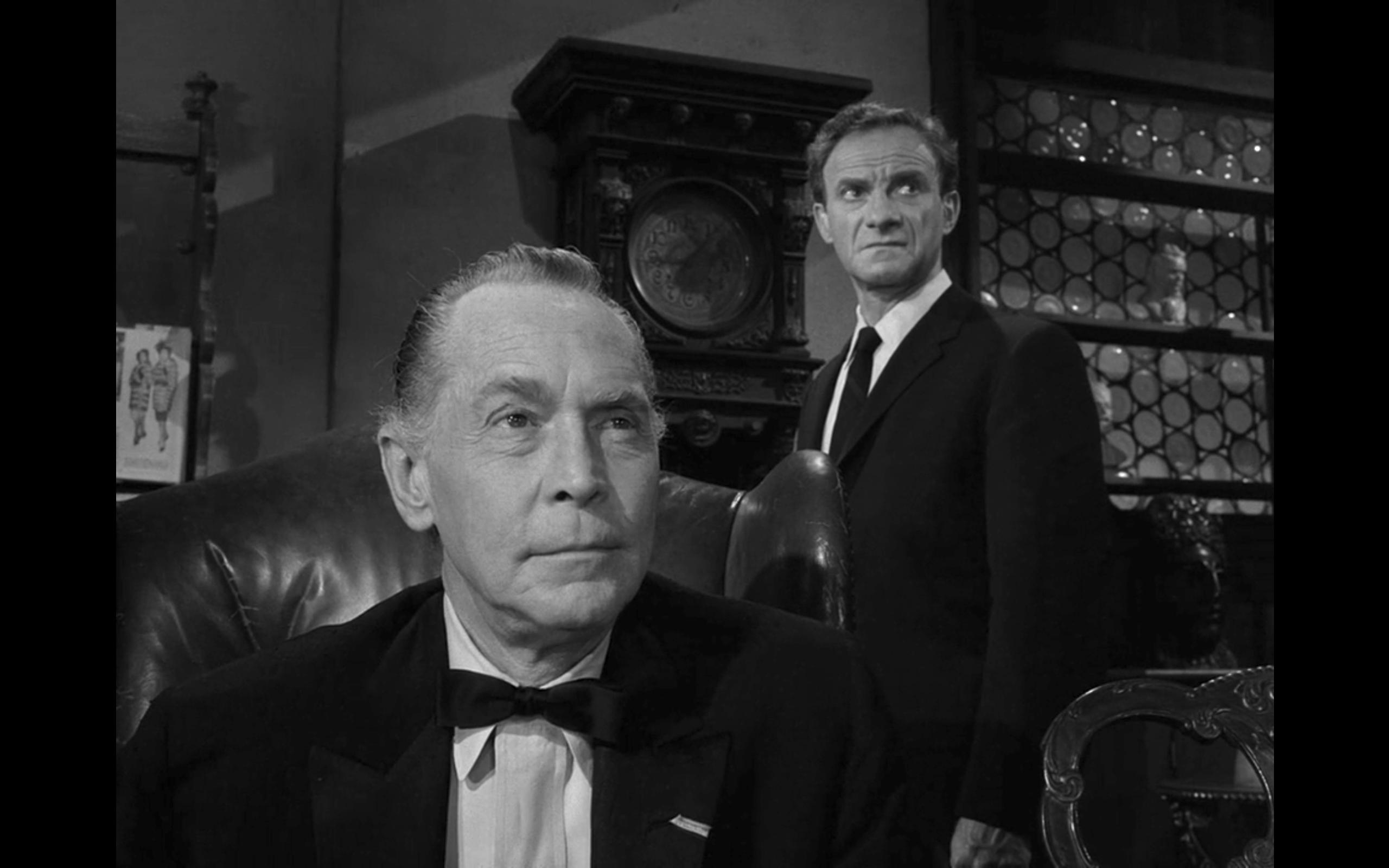 Jonathan Harris and Franchot Tone in The Twilight Zone (1959)