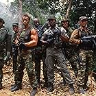 Arnold Schwarzenegger, Shane Black, Jesse Ventura, Carl Weathers, Bill Duke, Richard Chaves, and Sonny Landham in Predator (1987)